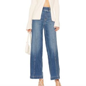 Spanx Seamed Front Wide Leg Jeans